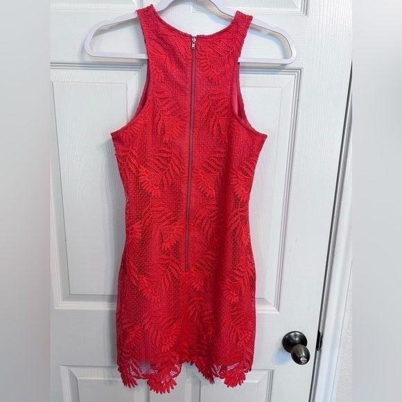 NWOT Revolve Lovers + Friends, Caspian Shift Dress, Small in Coral - Picture 4 of 6